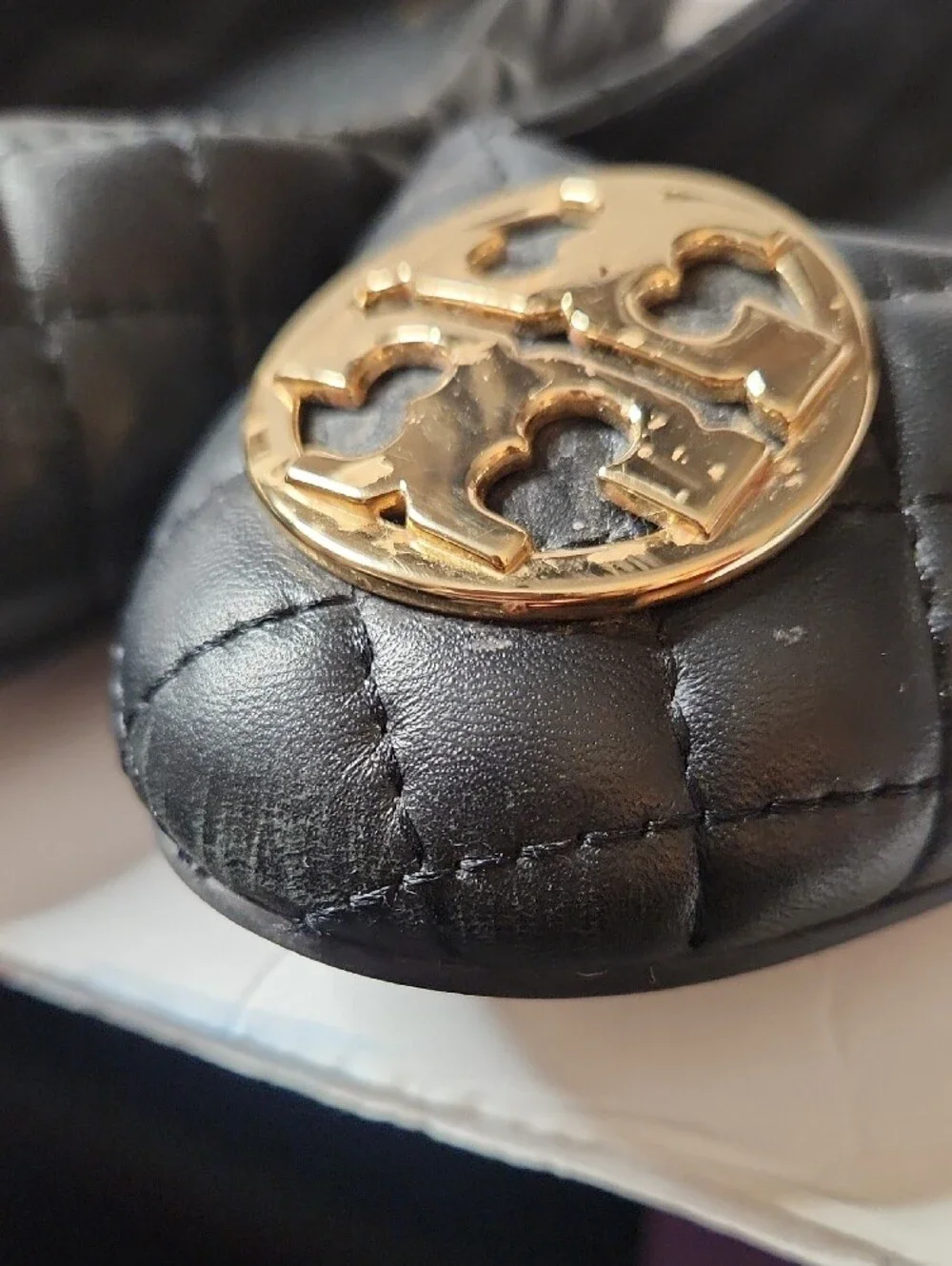 Tory Burch Quilted Ballet Flats Size  7.5